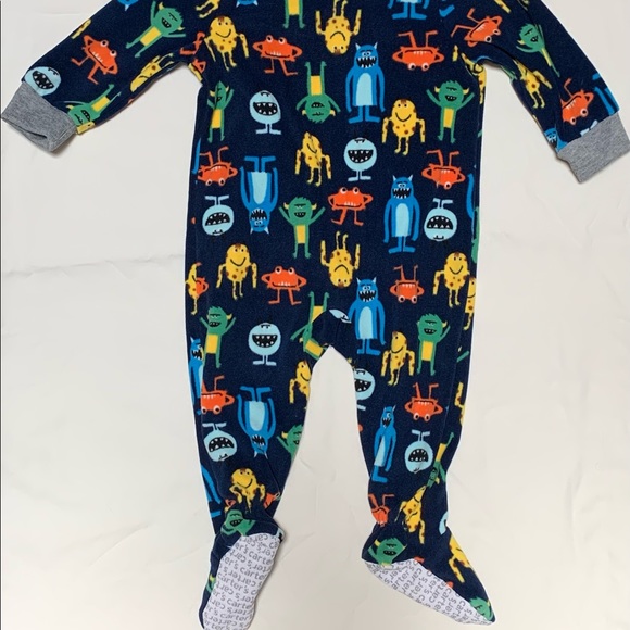 9mo Fleece Footie Monsters - Picture 2 of 5